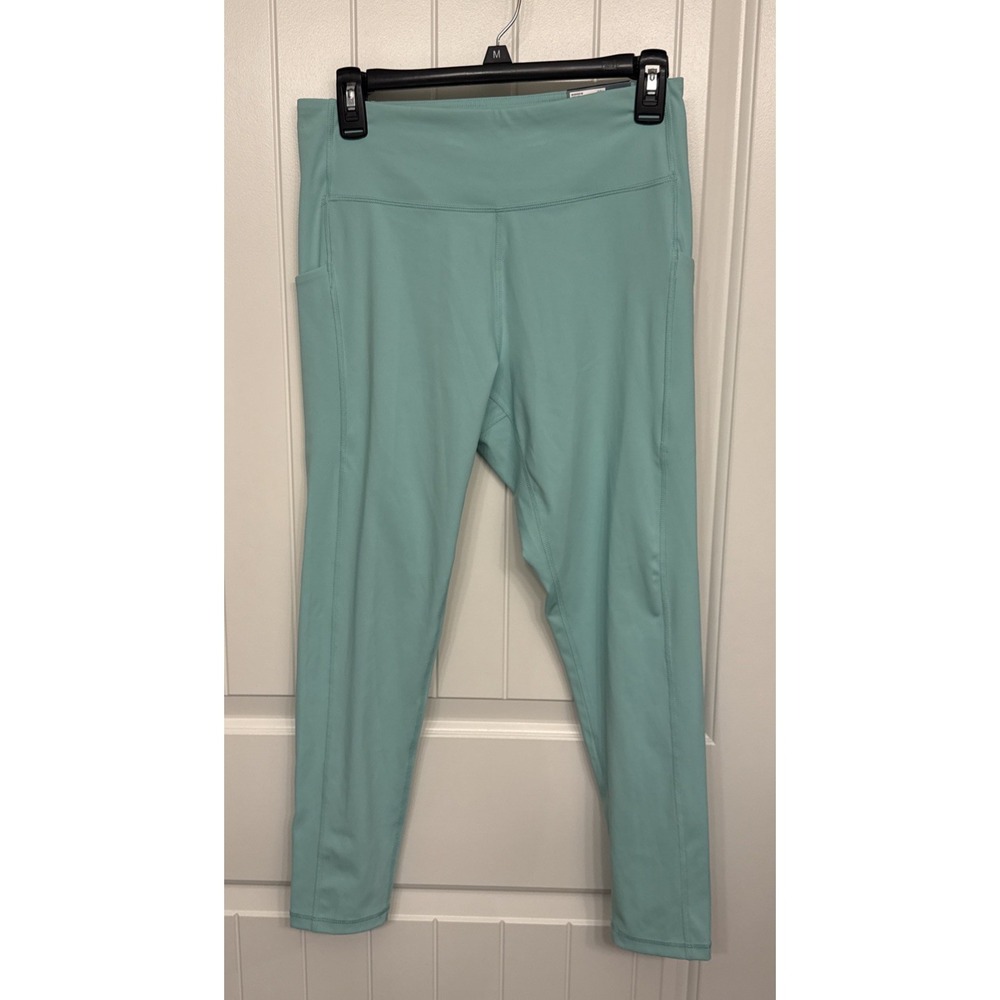 Tek Gear Workout Gear Women's Green Pull-On 7/8 leggings stretch large NWT